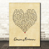 Supertramp Downstream Vintage Heart Decorative Wall Art Gift Song Lyric Print