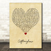 Ed Sheeran Afterglow Vintage Heart Decorative Wall Art Gift Song Lyric Print