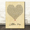 Little Mix Little Me Vintage Heart Decorative Wall Art Gift Song Lyric Print