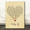 Steve Lacy Only If Vintage Heart Decorative Wall Art Gift Song Lyric Print