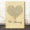 James The Shining Vintage Heart Decorative Wall Art Gift Song Lyric Print