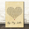 INXS By My Side Vintage Heart Decorative Wall Art Gift Song Lyric Print