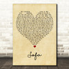 Ed Sheeran Sofa Vintage Heart Decorative Wall Art Gift Song Lyric Print