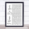 Arctic Monkeys I Wanna Be Yours White Script Song Lyric Quote Print