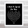 I Put A Spell On You Nina Simone Black Heart Song Lyric Quote Print