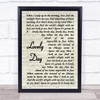 Bill Withers Lovely Day Vintage Script Song Lyric Quote Print