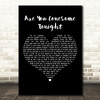 Elvis Presley Are You Lonesome Tonight Black Heart Decorative Wall Art Gift Song Lyric Print