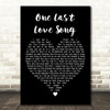 The Beautiful South One Last Love Song Black Heart Decorative Wall Art Gift Song Lyric Print