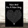 Nick Heyward Blue Hat For A Blue Day Black Heart Decorative Wall Art Gift Song Lyric Print