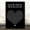 The Cure From The Edge Of The Deep Green Sea Black Heart Decorative Gift Song Lyric Print