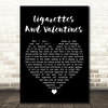 Green Day Cigarettes and Valentines Black Heart Decorative Wall Art Gift Song Lyric Print