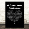 Metallica Welcome Home (Sanitarium) Black Heart Decorative Wall Art Gift Song Lyric Print