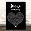 Red Hot Chili Peppers Snow (Hey Oh) Black Heart Decorative Wall Art Gift Song Lyric Print