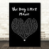 Cliff Richard The Day I Met Marie Black Heart Decorative Wall Art Gift Song Lyric Print