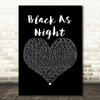 Nahko And Medicine For The People Black As Night Black Heart Wall Art Song Lyric Print