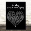 Carla Thomas Gee Whiz (Look at His Eyes) Black Heart Decorative Gift Song Lyric Print
