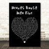 Bullet For My Valentine Hearts Burst Into Fire Black Heart Wall Art Song Lyric Print