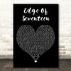 Stevie Nicks Edge Of Seventeen Black Heart Decorative Wall Art Gift Song Lyric Print