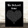 Dominic Behan The Patriot Game Black Heart Decorative Wall Art Gift Song Lyric Print