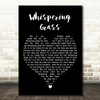 The Ink Spots Whispering Grass Black Heart Decorative Wall Art Gift Song Lyric Print