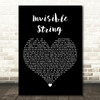 Taylor Swift Invisible String Black Heart Decorative Wall Art Gift Song Lyric Print