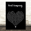 Five Finger Death Bad Company Black Heart Decorative Wall Art Gift Song Lyric Print