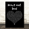 Crystal Gayle Heart and Soul Black Heart Decorative Wall Art Gift Song Lyric Print