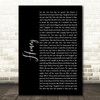 Bobby Goldsboro Honey Black Script Song Lyric Quote Print