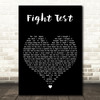 The Flaming Lips Fight Test Black Heart Decorative Wall Art Gift Song Lyric Print