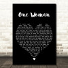 Randy Rogers Band One Woman Black Heart Decorative Wall Art Gift Song Lyric Print