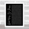 Bobby McFerrin Don't Worry, Be Happy Black Script Song Lyric Quote Print