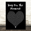 Eminem Sing For The Moment Black Heart Decorative Wall Art Gift Song Lyric Print