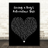 A-ha Living a Boy's Adventure Tale Black Heart Decorative Gift Song Lyric Print