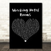 MxPx Wrecking Hotel Rooms Black Heart Decorative Wall Art Gift Song Lyric Print