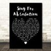 Muse Sing For Absolution Black Heart Decorative Wall Art Gift Song Lyric Print