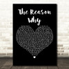 JP Cooper The Reason Why Black Heart Decorative Wall Art Gift Song Lyric Print