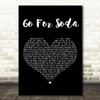 Kim Mitchell Go For Soda Black Heart Decorative Wall Art Gift Song Lyric Print