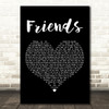 Michael W. Smith Friends Black Heart Decorative Wall Art Gift Song Lyric Print
