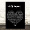 The Wanted Gold Forever Black Heart Decorative Wall Art Gift Song Lyric Print