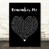 The Osmonds Remember Me Black Heart Decorative Wall Art Gift Song Lyric Print