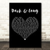 Underworld Dark & Long Black Heart Decorative Wall Art Gift Song Lyric Print