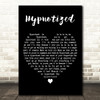 Linda Jones Hypnotized Black Heart Decorative Wall Art Gift Song Lyric Print