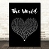 Brad Paisley The World Black Heart Decorative Wall Art Gift Song Lyric Print