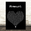 Gladys Knight Memories Black Heart Decorative Wall Art Gift Song Lyric Print