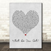 Bon Jovi What Do You Got Grey Heart Song Lyric Quote Print