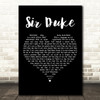 Stevie Wonder Sir Duke Black Heart Decorative Wall Art Gift Song Lyric Print