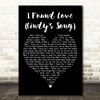 BeBe & CeCe Winans I Found Love (Cindys Song) Black Heart Song Lyric Print