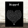 Depeche Mode Stripped Black Heart Decorative Wall Art Gift Song Lyric Print