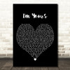 Jason Mraz I'm Yours Black Heart Decorative Wall Art Gift Song Lyric Print