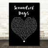A-ha Scoundrel Days Black Heart Decorative Wall Art Gift Song Lyric Print